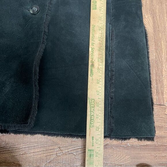 Colebrook Classics Genuine Suede Leather Faux Fur Lined Hooded Jacket Small - Picture 5 of 10